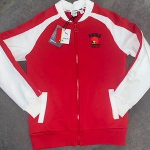 NWT PUMA x PEANUTS track jacket - sz 11/12